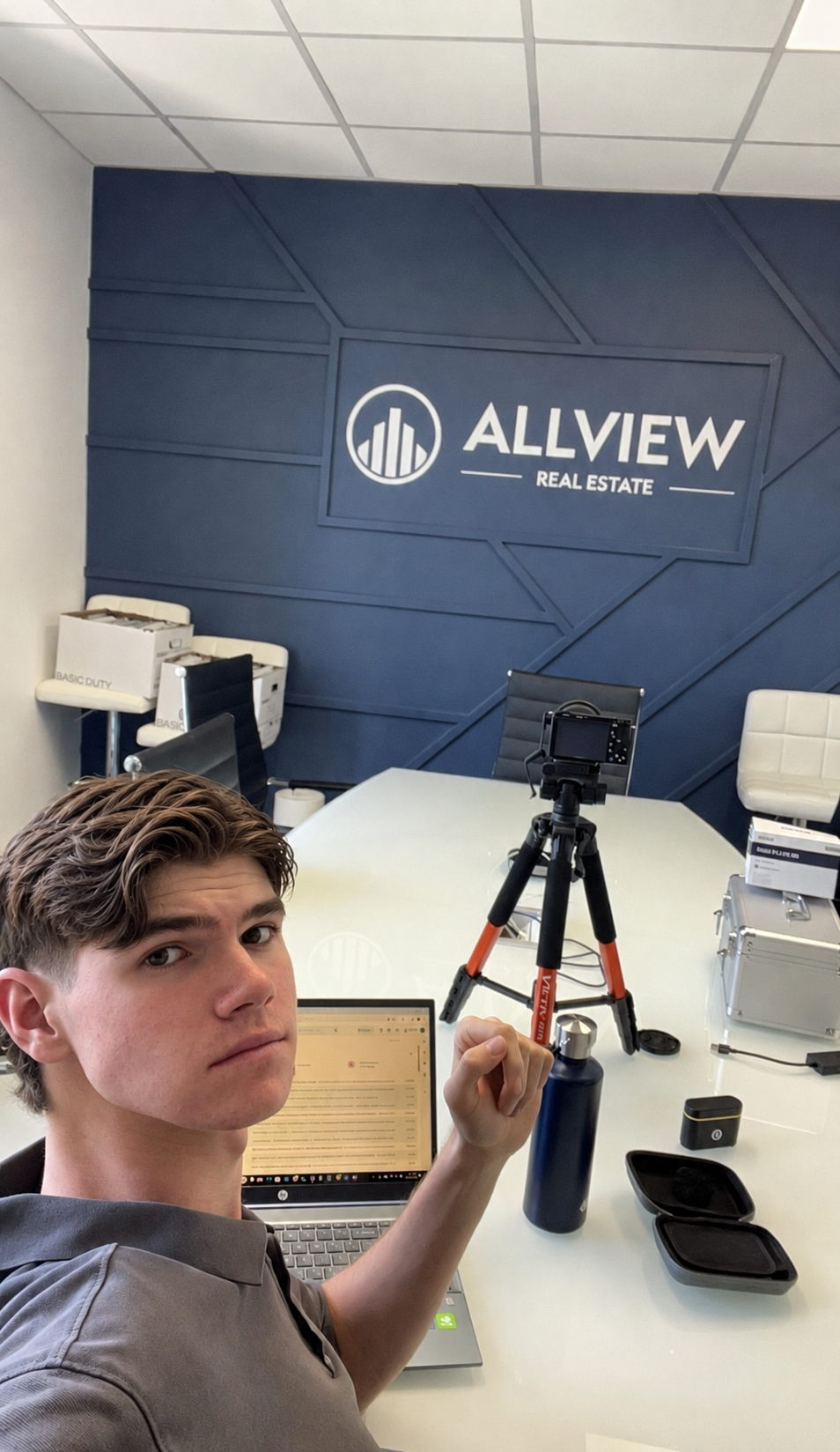 London Leffler at the AllView Real Estate office in 2024